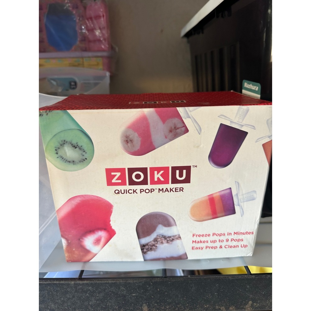 Zoku Quick Pop Maker Bundle with Character Kit and Chocolate Station Set NIB